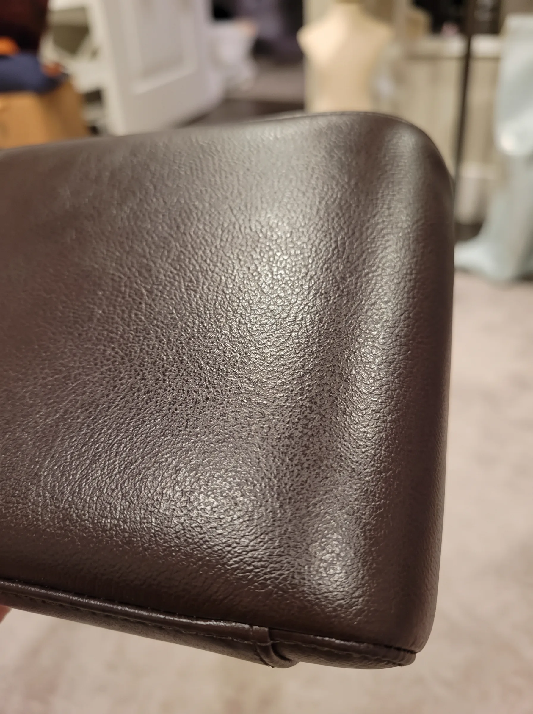 Leather club chair after full restoration